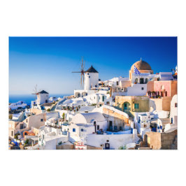 Photo print Santorini Grekland Fototryck