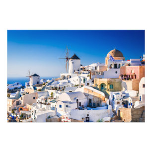 Photo print Santorini Grekland Fototryck