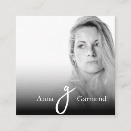 *~* Photo Professionell AP31 QR enkel minimal Fyrkantigt Visitkort