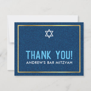 PHOTO PUB MITZVAH, smart och djärv tack för denim Kort