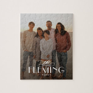 Photo Puzzle för Family Namn Personlig Pussel