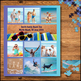 Photo Puzzle för roligt Family Beach Vacation Pussel