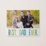 Photo Puzzle med bästa Pappa någonsin Anpassningsb Pussel<br><div class="desc">Fotogåvor är de bästa gåvorna! Personlig enkelt med text och/eller bilder för ett anpassningsbar. Designad av Berry Berry Sweet. Visa fler design på www.berryberrysweet.com</div>