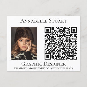 Photo QR-kod Business Company Large Vykort