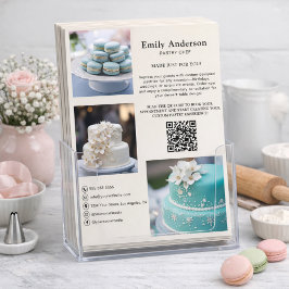 Photo QR-kod för konditoriskbakeritjänster Reklamblad