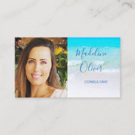 Photo QR-kod Ocean Beach Sea Travel Blue Visitkort