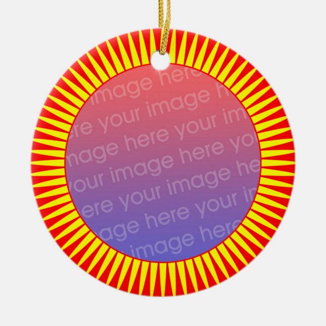 Photo Ram 02 Julgransprydnad Keramik (Framsidan)