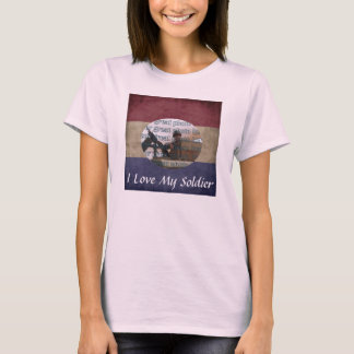 Photo Ram I Kärlek My Soldier Anpassningsbar Photo T-shirt