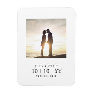 Photo Ram Magnet Spara datum l vit