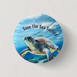 Photo Realistic Sea Turtle   Spara Sea Turtle Knapp
