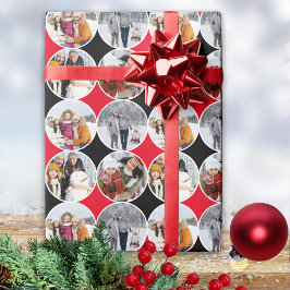 Photo Red Black Julafton Wrapping Pappra Lakan Presentpapper