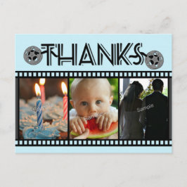 Photo Reel valfri Tillfälle-tack 3-fotokort Vykort