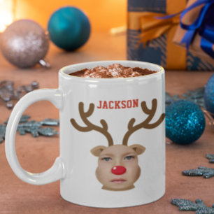 Photo Reindeer Ansikte Personlig mugg