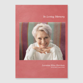 Photo Rememsing Light Red Faux Metallic Effect