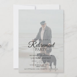 Photo Retirement Celebration Invitation Inbjudningar