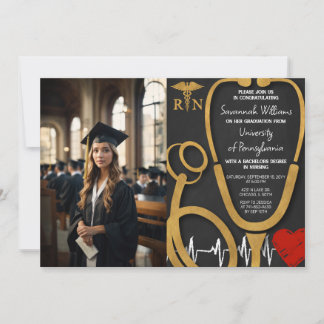 Photo RN Nursing Studenten Firande Inbjudningar