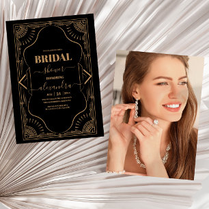 Photo Roaring 20:s Gatsby Art Deco Möhippa Inbjudningar