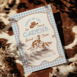 Photo Rodeo Birthday Invitation Inbjudningar