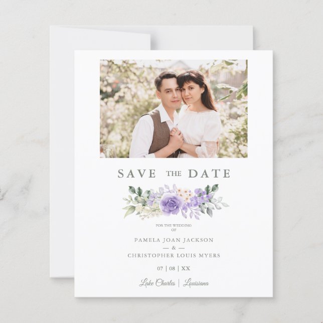 Photo Romantic Lila Shades Ro Wandan Bröllop  (Framsida)