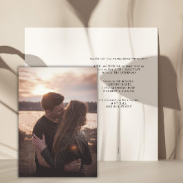 Photo Romantik Bröllop Inbjudningar