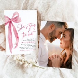 Photo Rosa Bow Hon Gifter sig Möhippa Inbjudningar