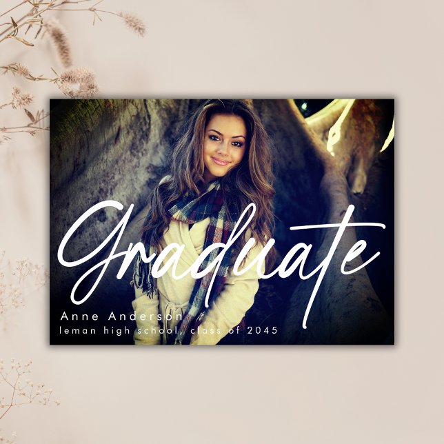 Photo Script Anpassningsbar Studenten Grad Meddelande (Skapare uppladdad)