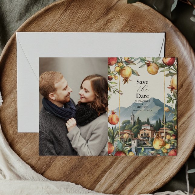 Photo Sjö Como Italien Destination Wedding Spara Datumet (Skapare uppladdad)