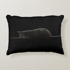 Photo Sleeping Cat Silhouette Prydnadskudde