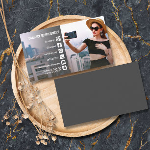Photo Social Media Vlog Visitkort