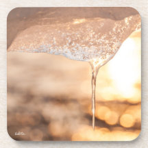 photo soleil au travers de la glace