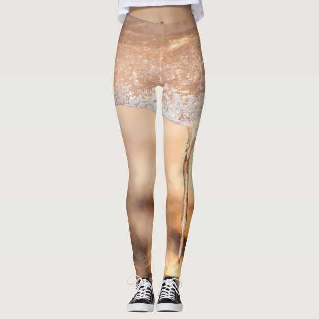 photo soleil au travers la glace sur le b leggings (Framsida)