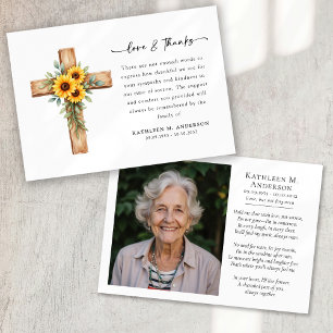 Photo Solros Kor-skript Funeral Tack Kort