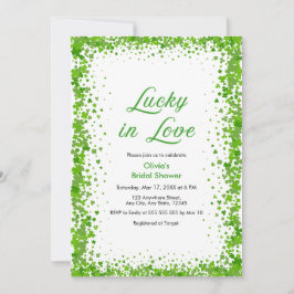 Photo St Patrick's Day Lucky in Love Bridal Shower Inbjudningar