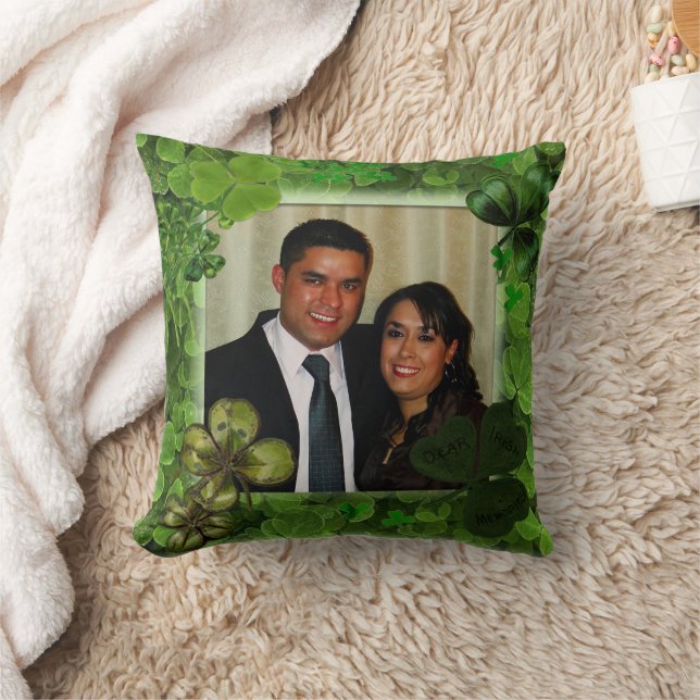 Photo St. Patrick's Day Throw Pillow Kudde (Filt)