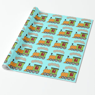 Photo Steam Tåg Choo Choo Wrapper Papper Presentpapper