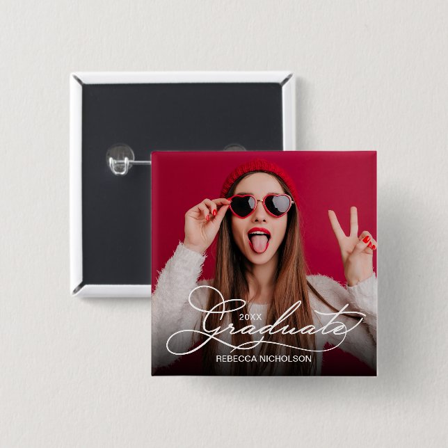 Photo Student Firande Knapp (Framsida & baksida)