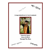 Photo Studenten Poster för Guests Namnteckning.