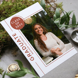 Photo Studentfest Modern Script Terracotta