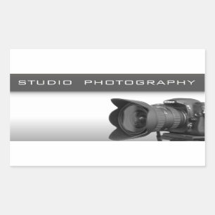 Photo studio rektangulärt klistermärke
