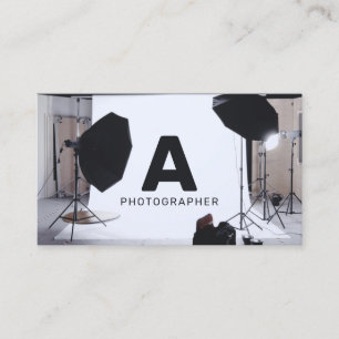 Photo studio-session inspirerad visitkort