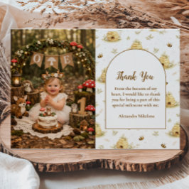 Photo Sweet As Can Bee Wild One Birthday Tack Kort