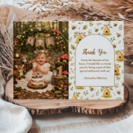 Photo Sweet Honey Bee Wild One Birthday Tack Kort