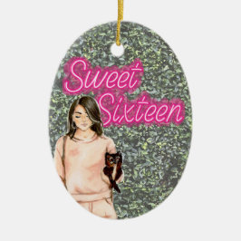 PHOTO Sweet sixteen Neon Sign Foliage Jul Julgransprydnad Keramik