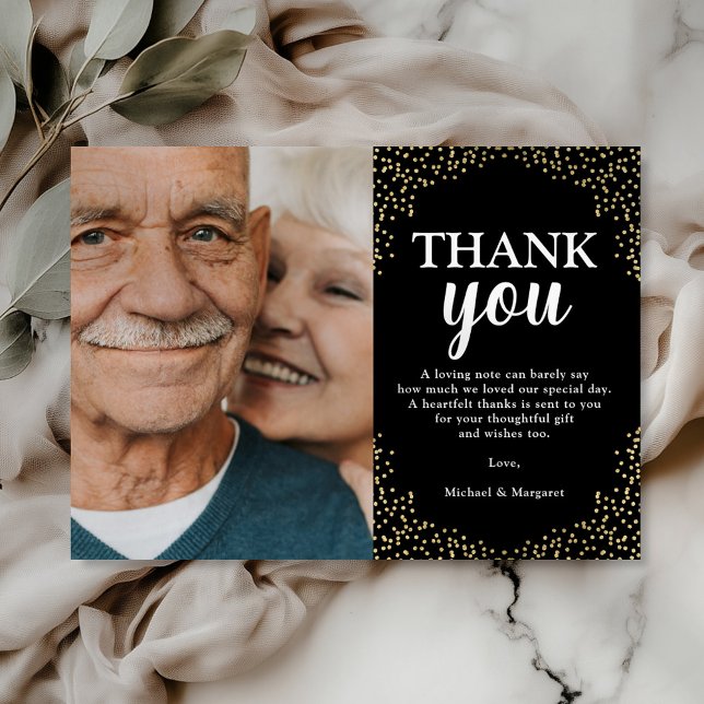 Photo Tack Black Guld Kort (Skapare uppladdad)