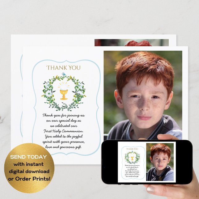 Photo Tack Heliga Communion Botanical Challice Inbjudningar (Skapare uppladdad)