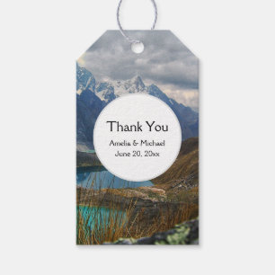 Photo Tack i Scenia Alpine Mountains Presentetikett