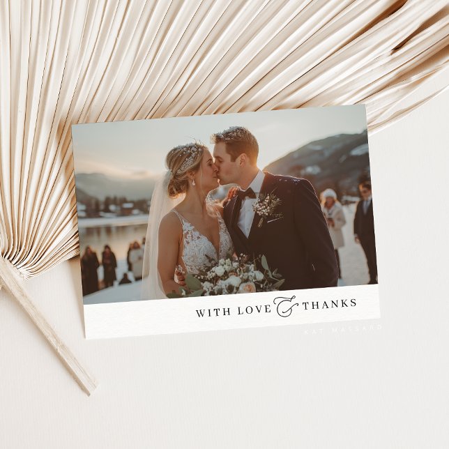 PHOTO-TACK, modern minimal elegant-ampersand Tack Kort (Skapare uppladdad)