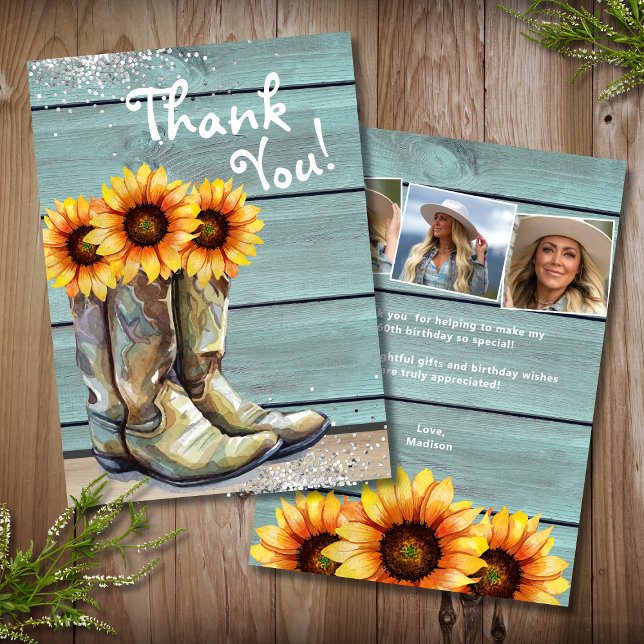 Photo Tack Rustic Land Solrosblommor (Skapare uppladdad)
