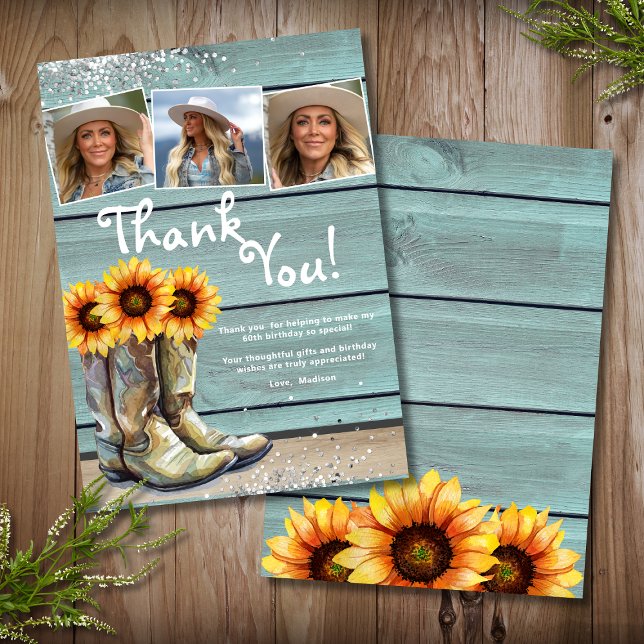 Photo Tack Rustic Land Solrosblommor (Skapare uppladdad)