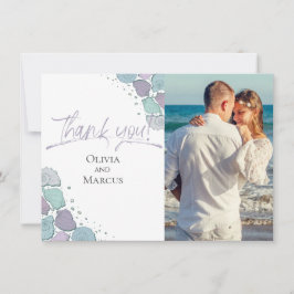 Photo Tack | Seashells Dusty Blue Lilac Kort